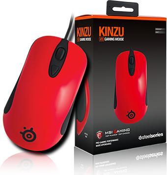 SteelSeries Kinzu V3 Optical Gaming Mouse rouge, USB (Filaire)