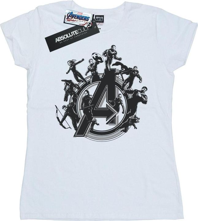 Actual product image Womens/Ladies Avengers Endgame Hero Circle Cotton T-Shirt (S)