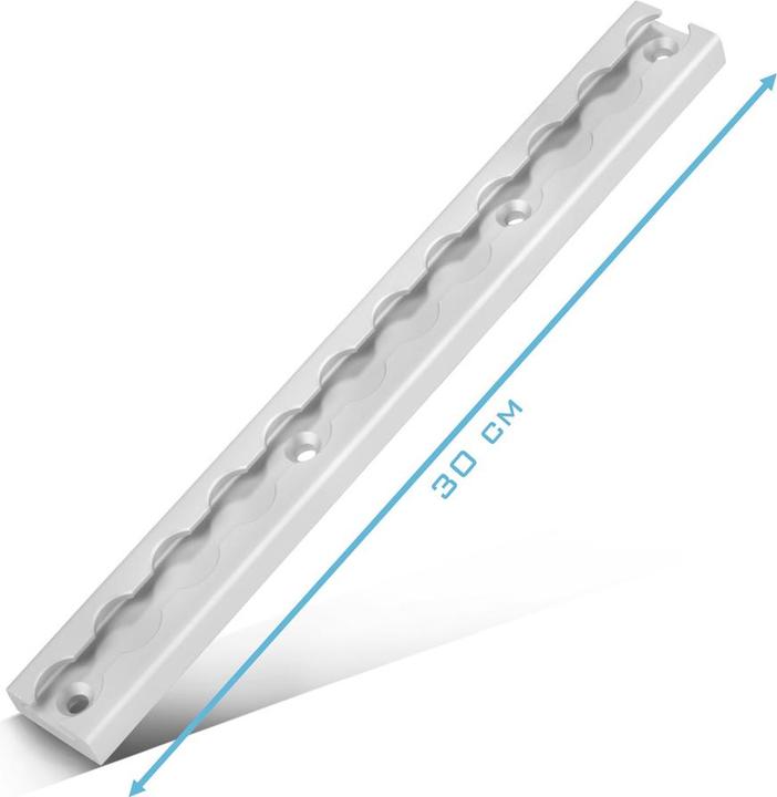 Actual product image Stahlwerk Zurrschienen 2er Set mit Zurrösen 30 cm Aluminium Airlineschiene