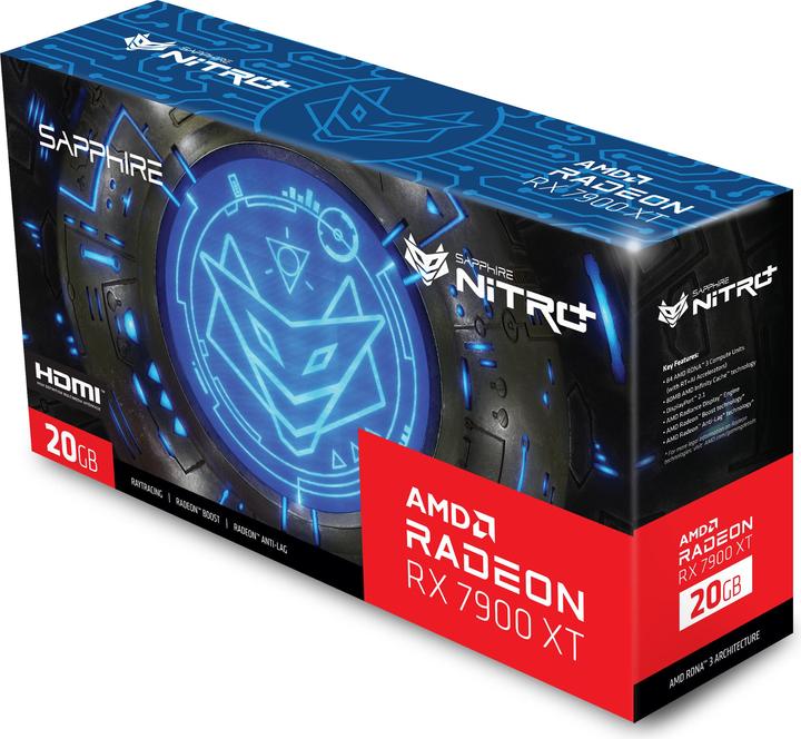 Actual product image Sapphire Radeon RX 7900 XT Nitro+ Gaming OC (20 GB)