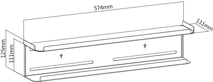 Actual product image myWall Tray shelf for wall / screen backside (Storage)