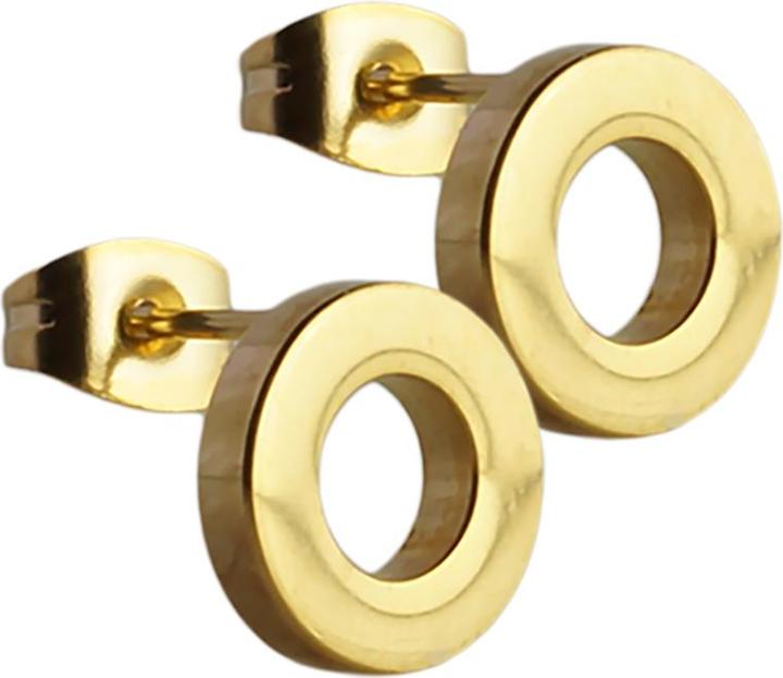 Immagine prodotto Star Piercing Orecchini a perno finti Tunnel placcati in oro (senza ottone, Acciaio chirurgico 316L)