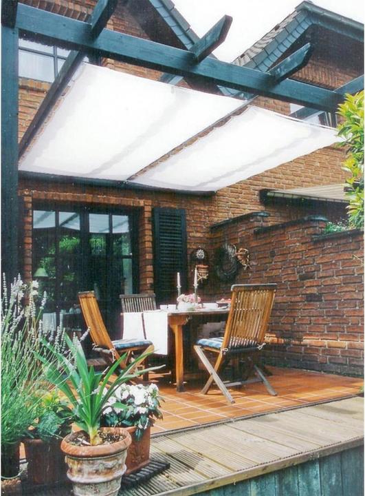 Produktbild Peddy Shield Sonnensegel 270 x 140 cm Gelb-Weiss (58 x 28 x 7 cm)