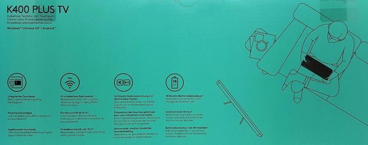 Immagine prodotto Logitech K400 Plus (DE, Senza fili)