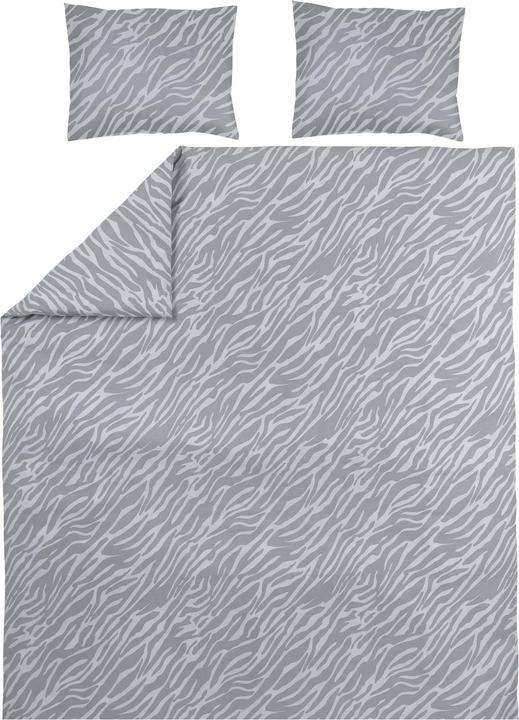 Actual product image Meyco Home bed linen 200x200/220 zebra grey