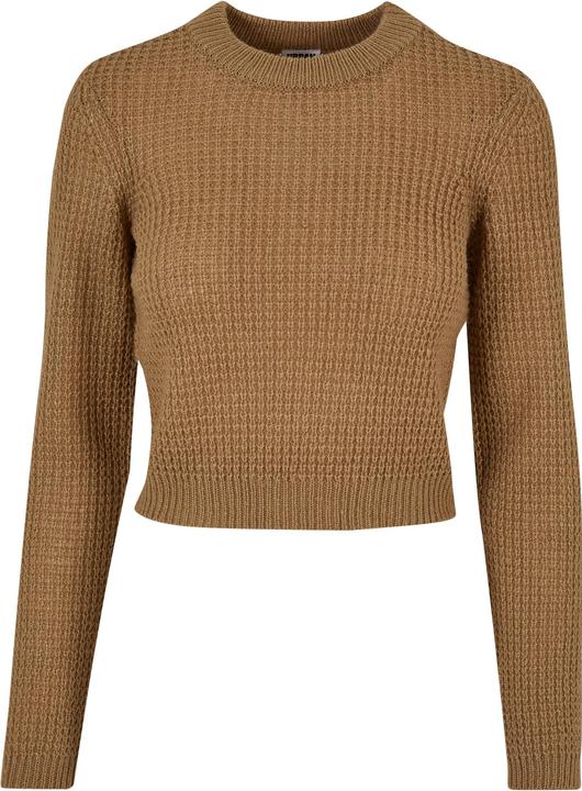 Urban Classics Ladies Short Waffle Sweater