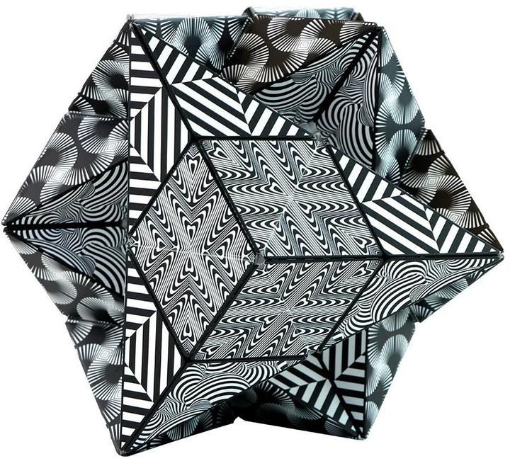 Actual product image Shashibo GeoBender Cube black & white (Multilingual)