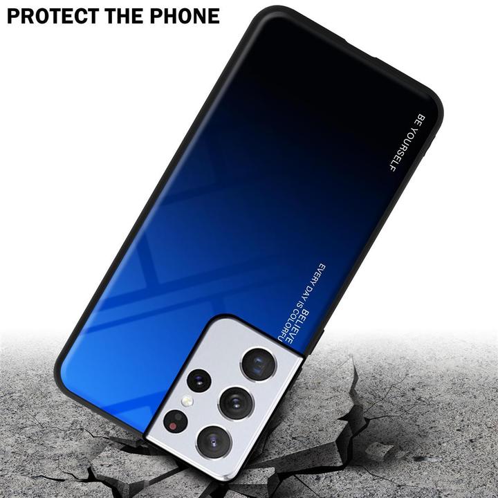 Productafbeelding Cadorabo TPU 2 kleuren glasdekking (Samsung Galaxy S21 Ultra)