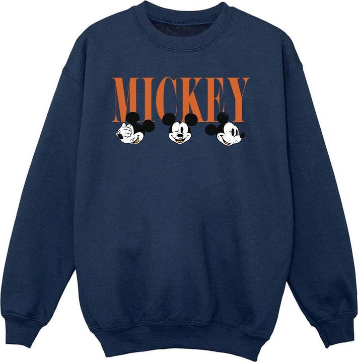 Disney Mickey Mouse Faces Sweatshirt Mädchen