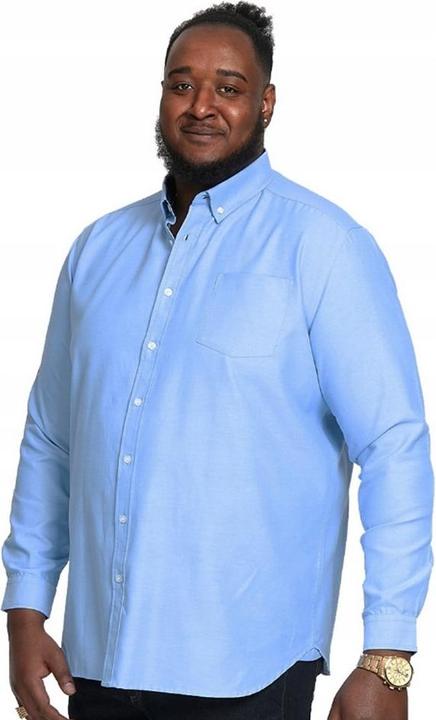 Image du produit DUKE Mens Richard Oxford Kingsize Chemise à manches longues (3XL)