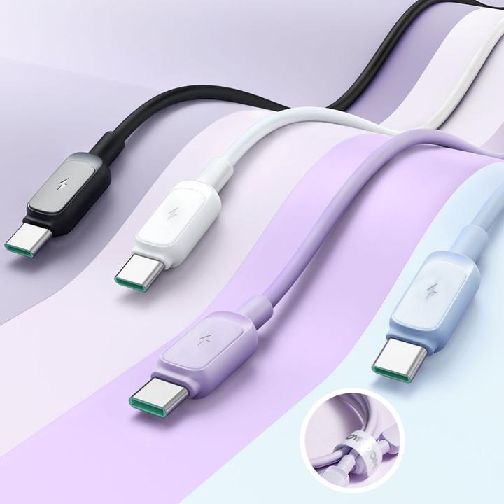 Immagine prodotto Joyroom Cavo USB-A - USB-C Color Series 3A, 1,2 m - Viola (1.20 m)