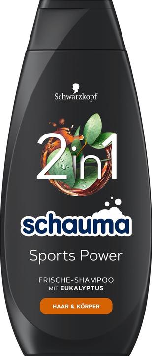 Schwarzkopf Shampoo Sports Power 400 ml (400 ml, Flüssiges Shampoo)