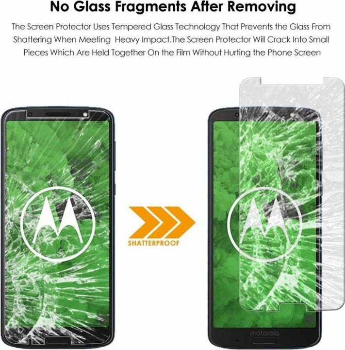 Produktbild Screenguard Motorola Moto G6 Plus Panzerglas Schutzfolie Case Friendly Design (1 Stück, Motorola Moto G6 Plus)