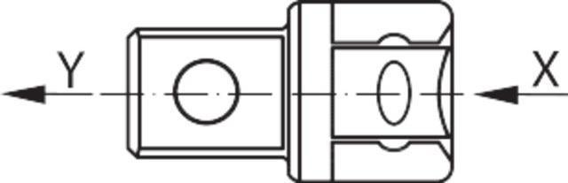 Actual product image Stahlwille Socket wrench adapter drive (3/8")