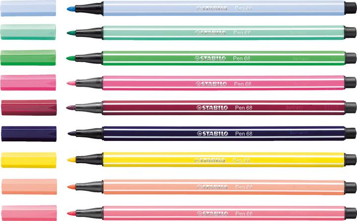 Actual product image STABILO Pen 68 Premium felt-tip pen (Papaya, 1 x)