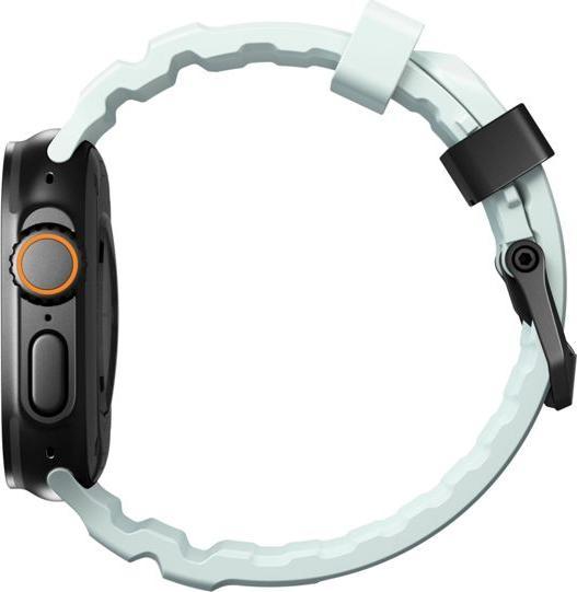 Immagine prodotto Nomad Rocky Point Band 46/49mm Icy Blue Glow Connector Black (Gomma fluorurata (FKM), Apple Watch Ultra 2, Apple Watch Ultra)