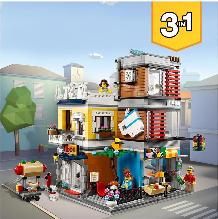 Actual product image LEGO Townhouse with pet shop Café (31097, LEGO Creator 3-in-1)