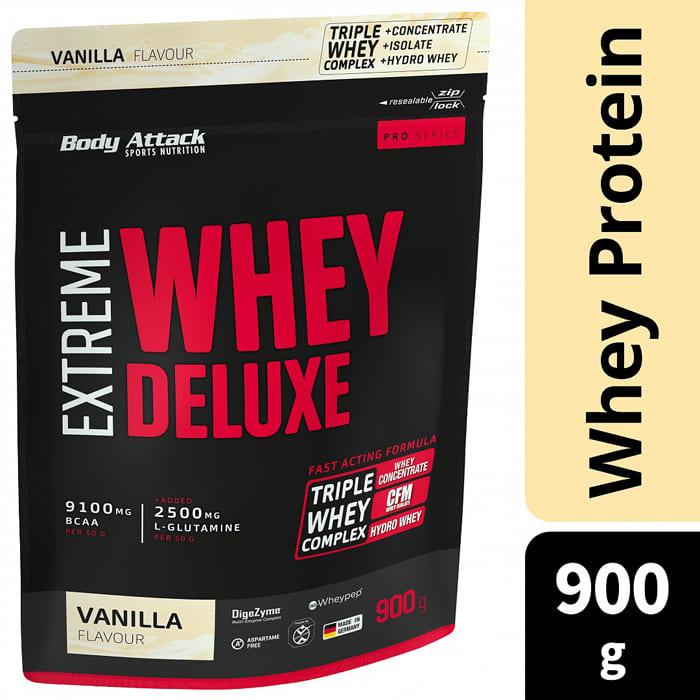 Image du produit Body Attack Extreme Whey Deluxe (sachet de 900g) (Vanille, 1 pcs, 900 g)