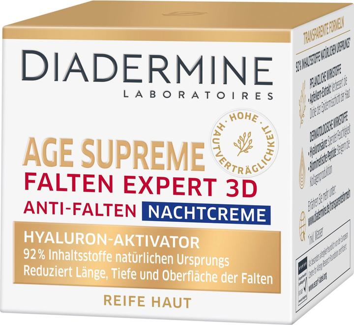Immagine prodotto Diadermine Age Supreme Wrinkle Expert 3D Crema Notte Antirughe (50 ml, Crema notte)