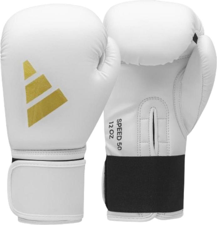 adidas Boxing gloves Speed 50, ADISBG50 white/gold