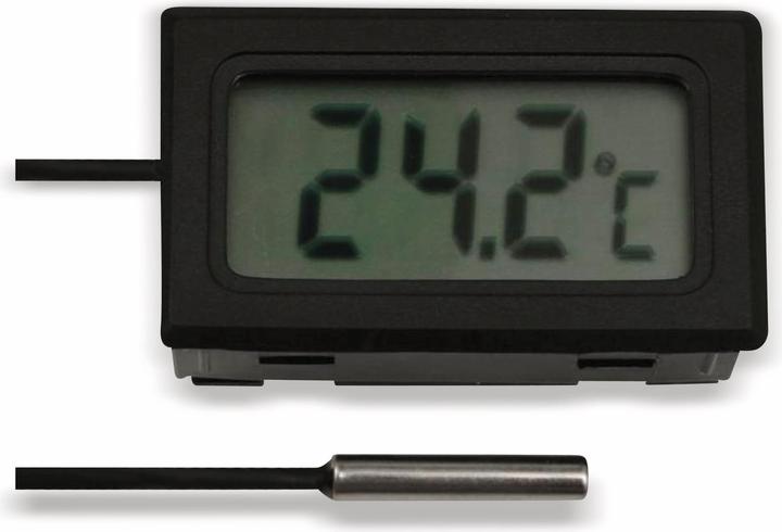 Produktbild Eneroid Einbau-Digitalthermometer mit 2 m Fühlerleitung, -50...+70 °C (Thermometer)