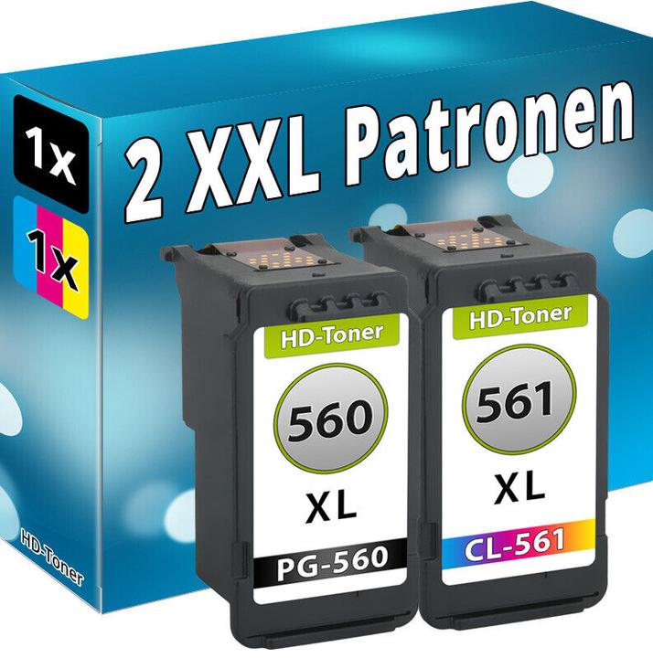 Produktbild Druckfuxx 2x PATRONEN für CANON PG-560 XL + CL-561 XL PIXMA TS 5350 5351 5353 74