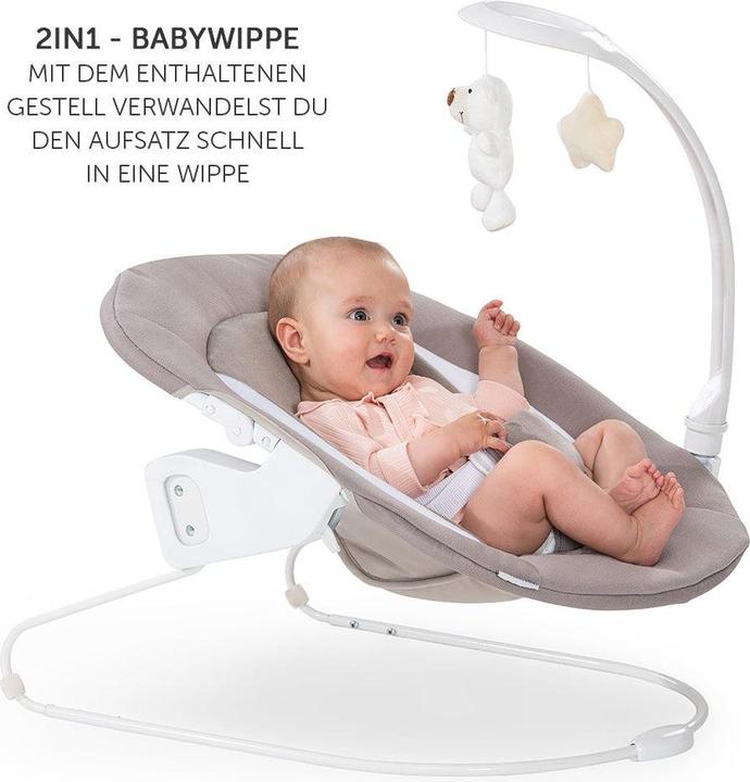 Produktbild Hauck Hochstühle Alpha Plus Natur Newborn Set Deluxe - 4-tlg. Hochstuhl (Hochstuhl Sitzerhöhung)