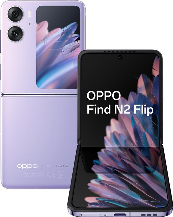 Actual product image OPPO Find N2 Flip (256 GB, Moonlit Purple, 6.80", Dual SIM, 50 Mpx, 5G)