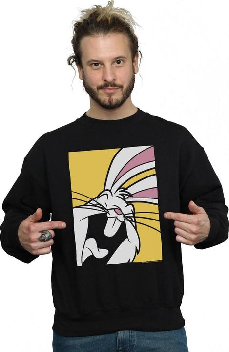 Actual product image Looney Tunes Mens Bugs Bunny Laughing Sweatshirt (M)