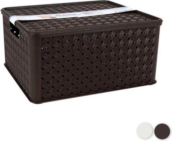 Immagine prodotto Tontarelli Contenitore con coperchio 13 L in plastica (33 X 29 x 16 cm) Colore: Nero (13 l)