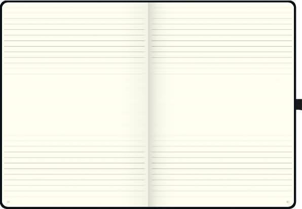 Produktbild Notizbuch KOMPAGNON A4 liniert, schwarz Hardcover 192 Seiten (A4, Liniert, Harter Einband)