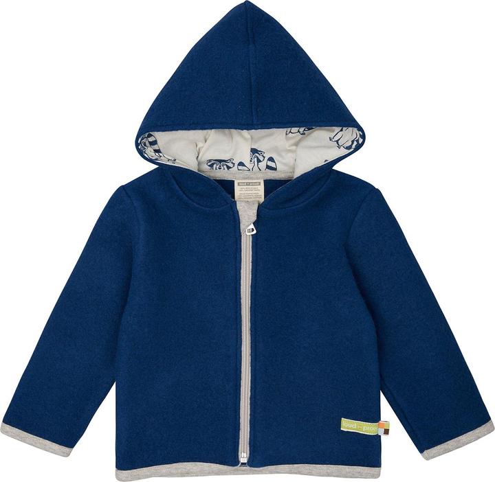 Produktbild loud + proud Wollfleece-Jacke mit Kapuze (68)