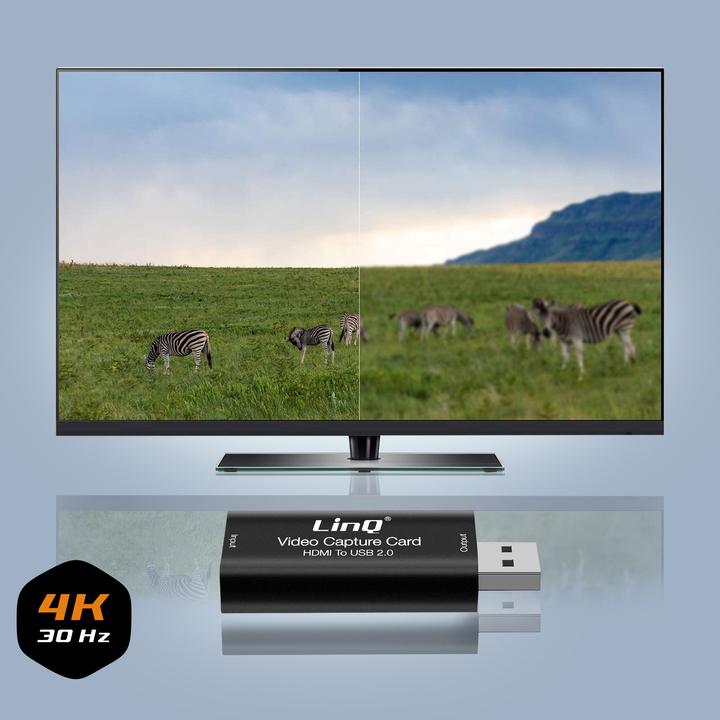 Produktbild LinQ HDMI zu USB Videoaufnahmekarte