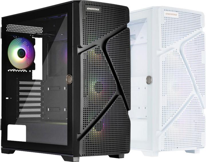Image du produit Enermax MarbleShell MS21 ARGB (blanc, verre trempé) (Mini-ITX, mATX)