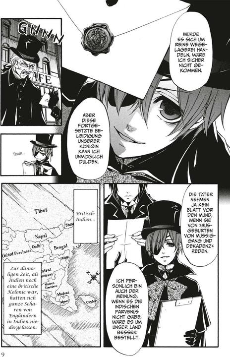Produktbild Black Butler, Band 4 (Deutsch, Yana Toboso, 2010)