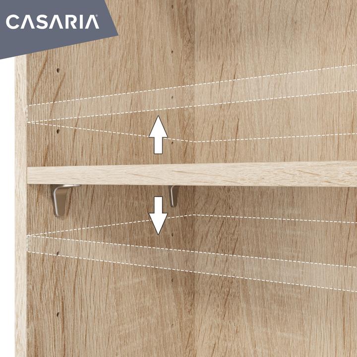 Actual product image Casaria Bookcase (115 x 60 x 31 cm)