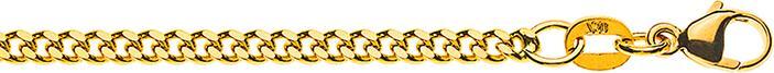 Produktbild Natsumi Schmuck Halskette Gelbgold 9K/375 Panzer 2.6mm (375/9 K Gelbgold, 50 cm)