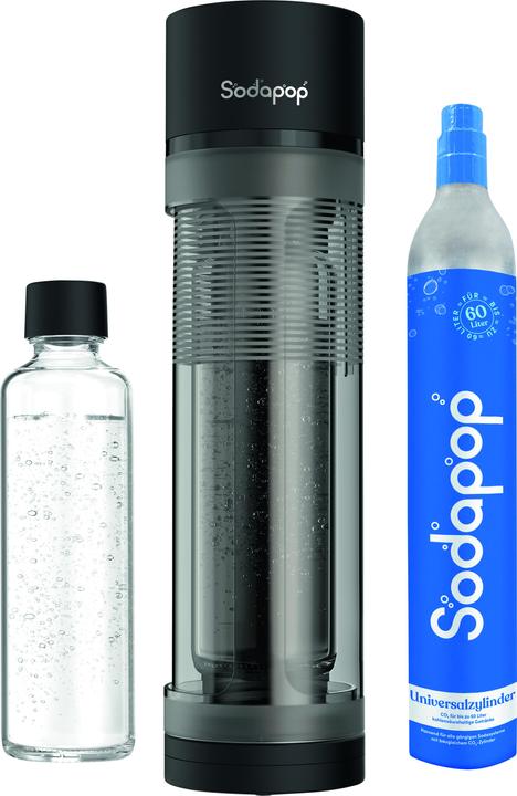 1 Glasflasche, Wassersprudler, Gaszylinder (60 l)