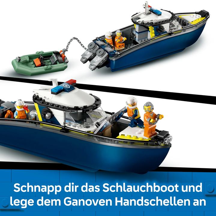 Immagine prodotto LEGO Verfolgungsjagd im Polizeiboot (60456, LEGO City)