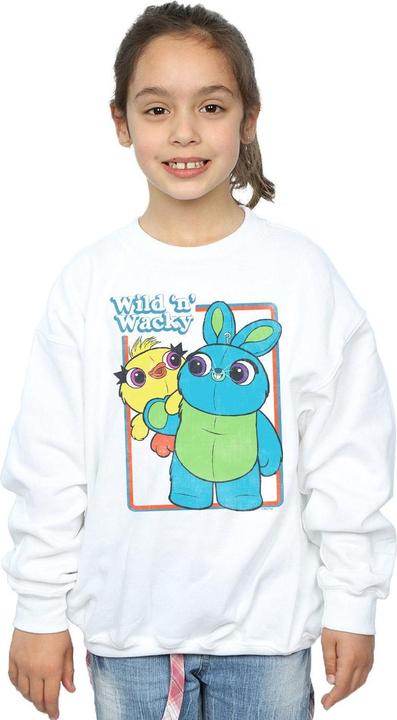 Actual product image Disney Girls Toy Story 4 Duck And Bunny Wild And Wacky Sweatshirt (116)
