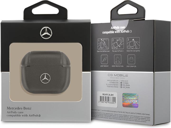 Actual product image Mercedes-Benz Mercedes MEA3CSLBK AirPods 3 cover czarny/black Electronic Line (Headphone sleeve)