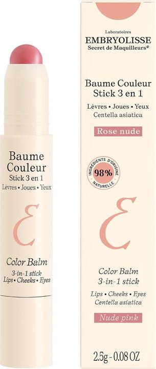 Actual product image Embryolisse - Color Balm 3-In-1 Stick Nude Pink 2,5G (EMB419000) (Nude Pink)