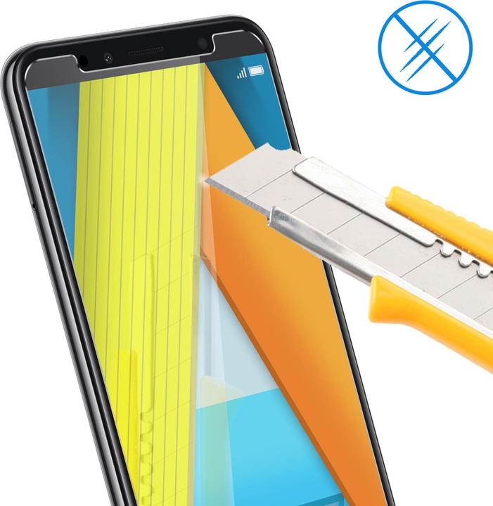 Actual product image Avizar Crystal clear film, glass screen protector (1 Piece, Huawei Y6 (2018))