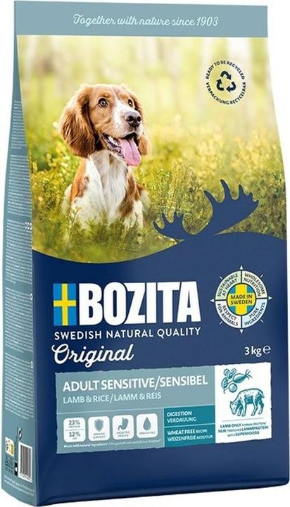 Bozita Dog Original Adult Sensitive Lamb 3 kg (Adulto, 1 pz., 3000 g)