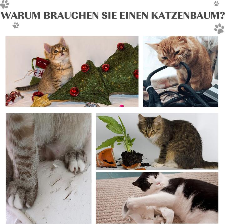 Produktbild Jamb Katzenbaum (46 cm, Elegante graue und schwarze Farbtöne)