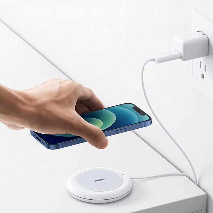 Actual product image Ugreen Wireless Charger CD245, 15W (white) (15 W)