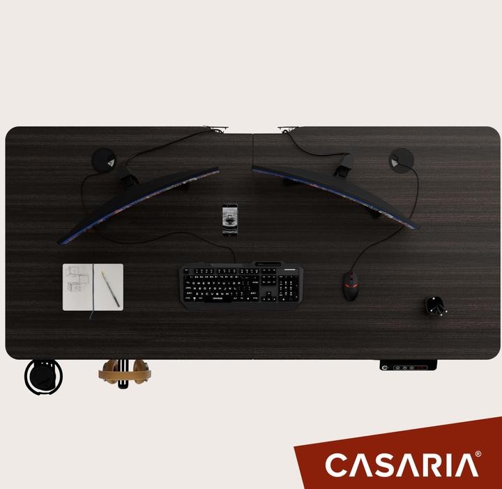 Image du produit Casaria Bureau réglable en hauteur (140 x 60 x 118 cm)