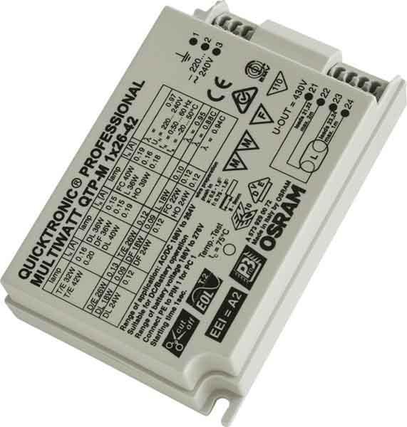 Actual product image Osram QTRONIC ECG 1X26-42/220-240 S