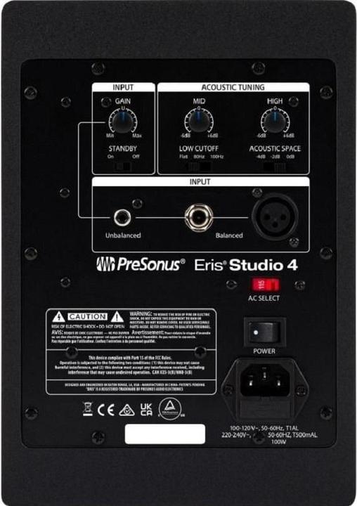 Actual product image PreSonus Eris Studio 4 (Active, 1 pc., 1x 50 W)