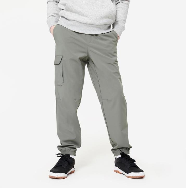 Actual product image Decathlon Kids cargo jogging trousers - green (10, 11, 12)